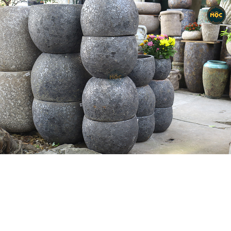 2943 Chậu Atlantic Trái Banh 28x28x22 M26