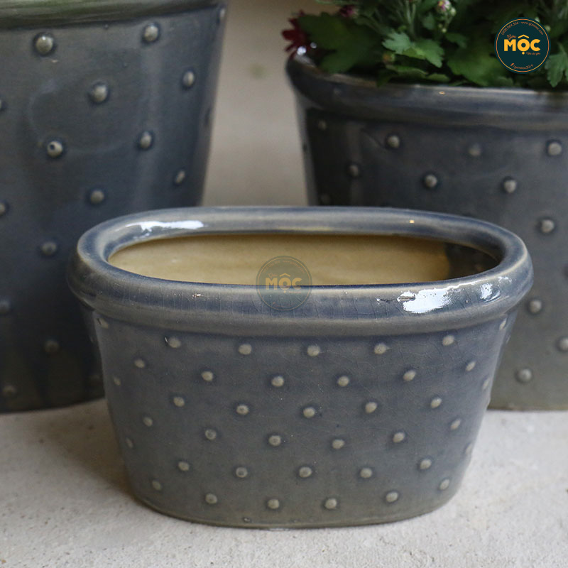 3534 ID Oval Chấm Bi 33x22x22