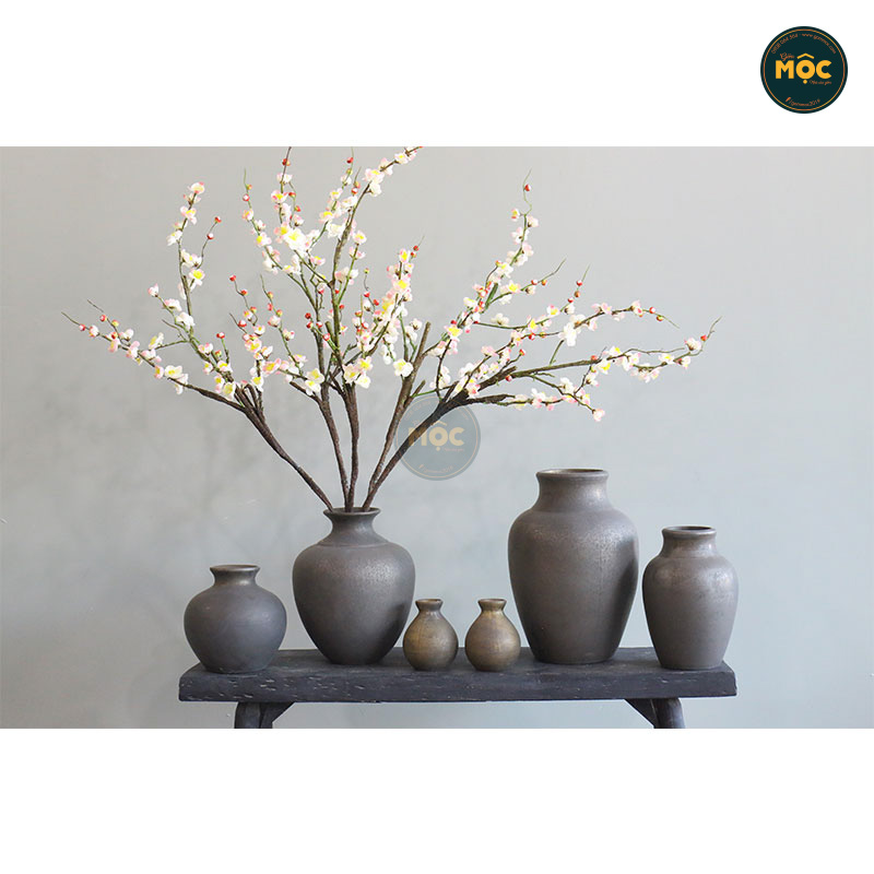 Cắm Hoa Tươi | Mờ | 3574 Bình Hoa Bốn Mùa 25x25x37 M14