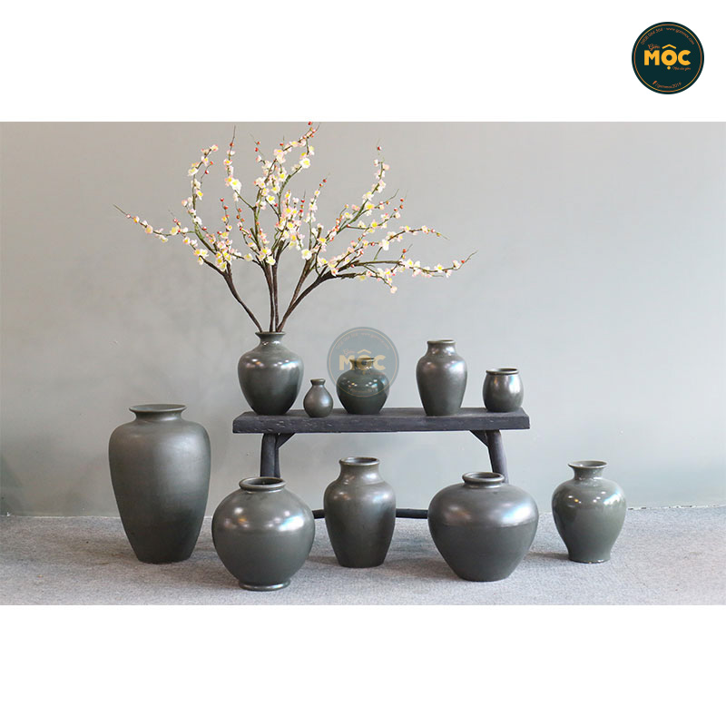 Cắm Hoa Tươi | Mờ | 3574 Bình Hoa Bốn Mùa 25x25x37 M14