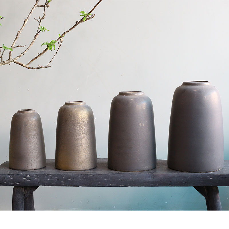 Cắm Hoa Tươi | Mờ | 3742 Bình Hoa Bốn Mùa Chuông H32 20x20x32 M10