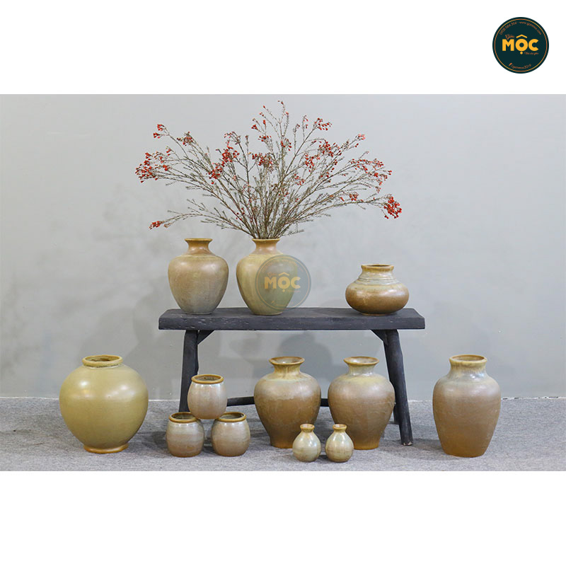 Cắm Hoa Tươi | Mờ | 3570 Bình Hoa Bốn Mùa 25x25x39 M14