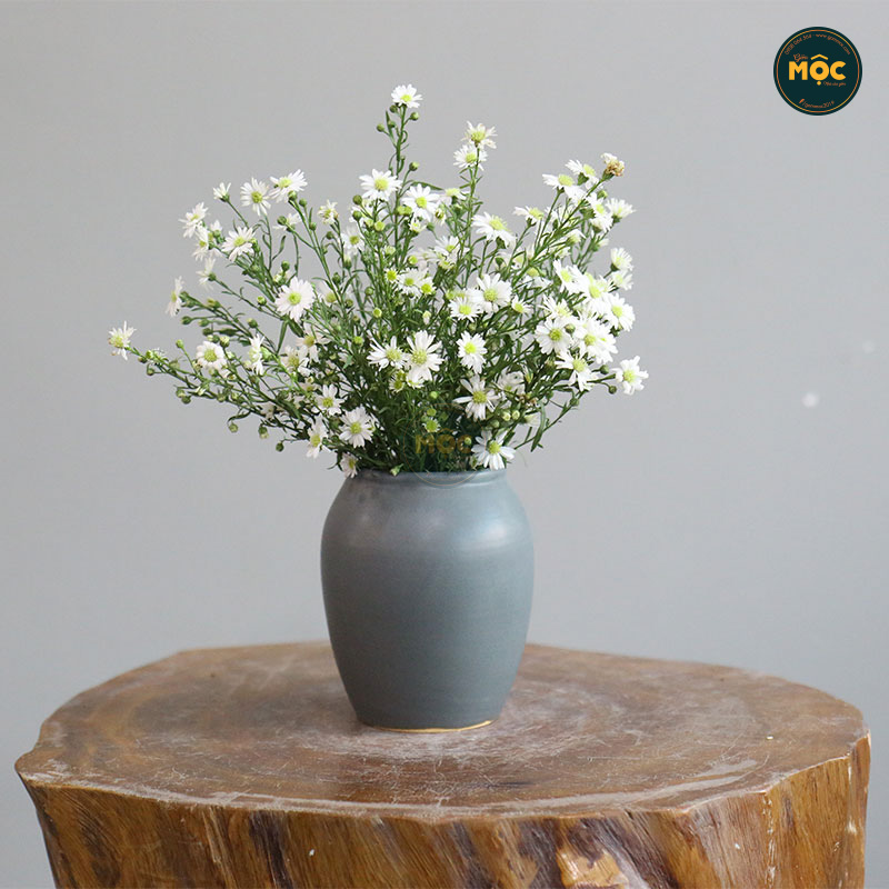 Cắm Hoa Tươi | Mờ | 3729 Bình Vuốt Tay 11x11x13 M8